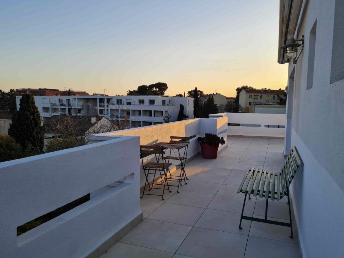 Апартаменты Duplex Toit Terrasse Vue Panoramique Монпелье Экстерьер фото
